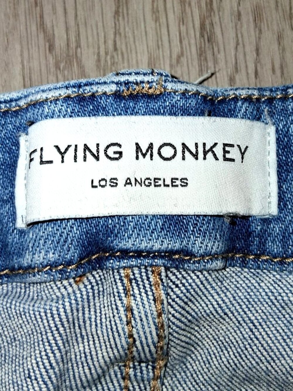 Flying Monkey Mid Rise Ankle Skinny Jeans Size 26 Distressed Denim Medium Wash - Picture 6 of 7
